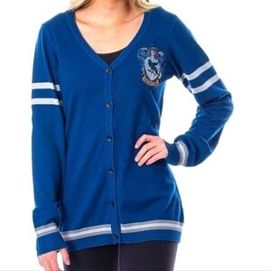 Harry Potter Blue Ravenclaw House Open Front Cardigan S